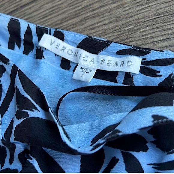 Veronica Beard Vida One Shoulder Silk Blouse - Picture 7 of 13